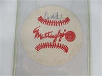 Mattingly's Restaurant #23 Autographed Coaster