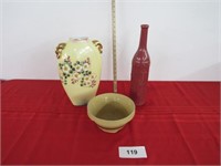 USA # 104 mixing bowl, vase, tall bottle