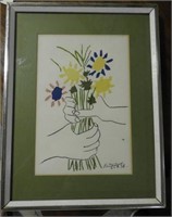 Lot #1517A - Framed Picasso print 13” x 17”