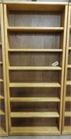 Lot #1528D - Nice solid Oak seven tier bookcase