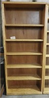 Lot #1528F - Nice solid Oak seven tier bookcase