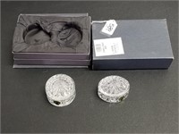 211- 2 Waterford Crystal Trinket Boxes