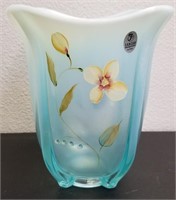 211- Beautiful Hand Painted Fenton Vase