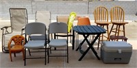 211- 12 Various Chairs & Patio Table