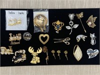 Lot of 21 Pins/Brooches