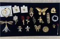 Lot of 20 Pins/Brooches