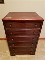 ANTIQUE (6) DRAWER DRESSER