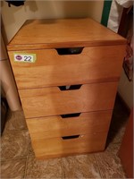 4 DRAWER CHEST, 18"W X "24D X 30"H