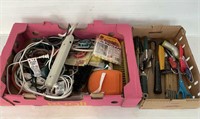(2) Tray Lots: Extension Cord & Hand Tools