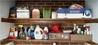 Contents of Closet: Detergents & Cleaners