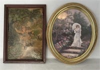 (2) Pc. VIctorian Style Framed Art