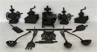 Assortment of Cast Iron Collectibles