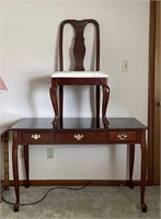 Cherry Queen Anne Dressing Table & Chair