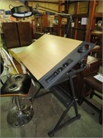 SUPER NICE DRAFTING TABLE WITH LIGHT & STOOL