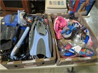 2 BOXES OF CHILDS SCUBA, SNORKLES AND MISC