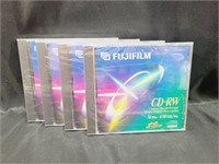 4 CD RW Discs New Sealed