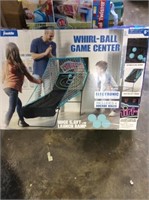 Whirl ball game center electronic scoring and