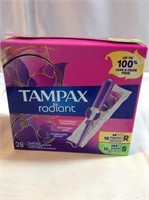 Tampax radiant tampons