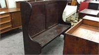 5 foot high back bench