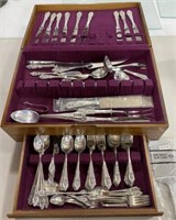 Wallace Sterling "Rose Point" Flatware Set