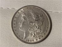 1889 Morgan Silver Dollar Fine