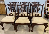 Thomasville Mahogany Chippendale Dining Chairs