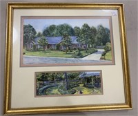 Wyatt Waters Watercolor of "Someone's Home Place"