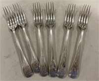 Six Sterling Dinner Forks