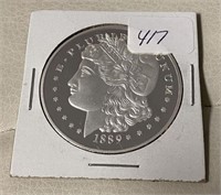 1889 Morgan "Copy" Dollar Coin