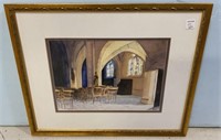 "French Church" Watercolor by Ed Starnes
