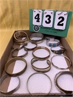 Metal Bracelet Lot..Copper, Pewter & More