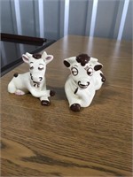 Miniature porcelain cows