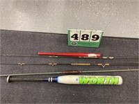 Worth Aluminum Fast Pitch Bat/Fishing Rods & Reels