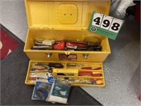 Popular Mechanics Yellow Plastic Tool Box - Full