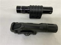 2 flashlights with mounts - Inforce and a Mag-lite
