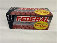 Federal 12 gauge 8 shot shells, 100 shells