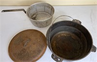 Iron Kettle, Lid, and Etc
