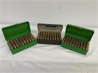 44 Mag ammo, 3 plastic cases of mixed manufactures