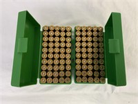 44 mag ammo, 2 plastic cases of 50rds each hollow