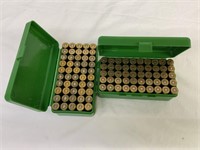 44 mag ammo, 2 plastic cases of 50rds each hollow