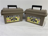 2 new MTM 45 acp ammo cans, holds 700 rds with amm