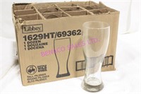 LOT, 1 BOX (9 PCS) LIBBEY TALL PILSNER GLASSES