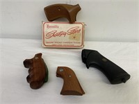 4 sets of grips for revolvers, Smith & Wesson, Rug
