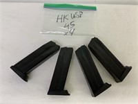4 HK USP 45 auto 12 rd magazines, by the piece