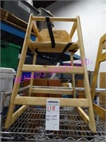 1X, WOOD HIGH CHAIR