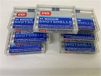 7 boxes of 44 mag shotshells, 10rds/box, by the