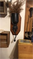 Coffee grinder wall hanger