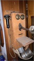 Antique wooden phone