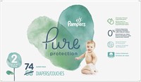 Pampers Pure Protection Diapers Size 2 74 Count