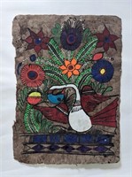 Folk Painting on Hand Made Paper